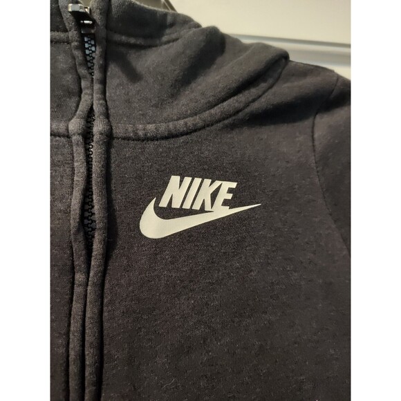 Nike Girls Full Zip Hoodie Jacket Black Size Small Sweater Comfortable And Cool - Picture 14 of 15